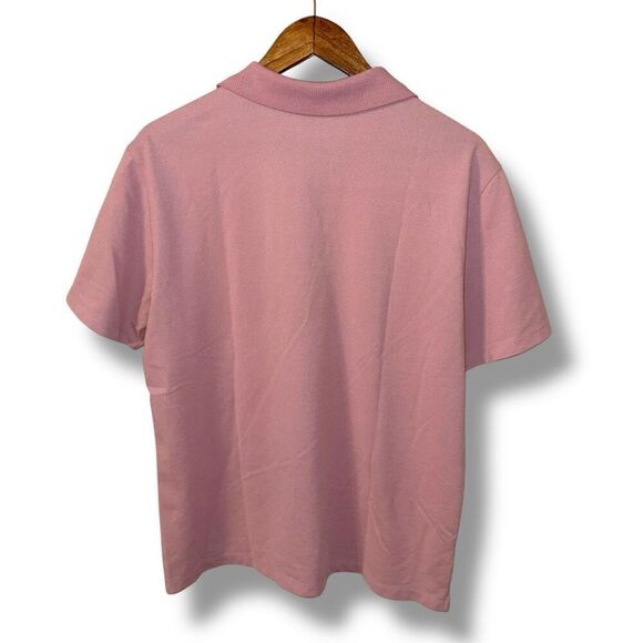Robert Barakett Blush Pink Open Collar Knit Polo Shirt XL - Picture 7 of 7